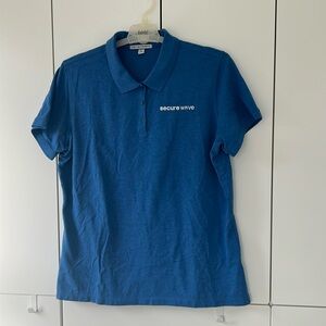 Blue NWOT ‘SecureWave’ Port Authority Cotton Polo Shirt Size XL